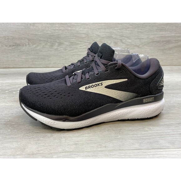 Brooks Ghost 16 Women's 9.5 Black Athletic Mesh Sneaker Walking Running Shoes - Picture 3 of 12